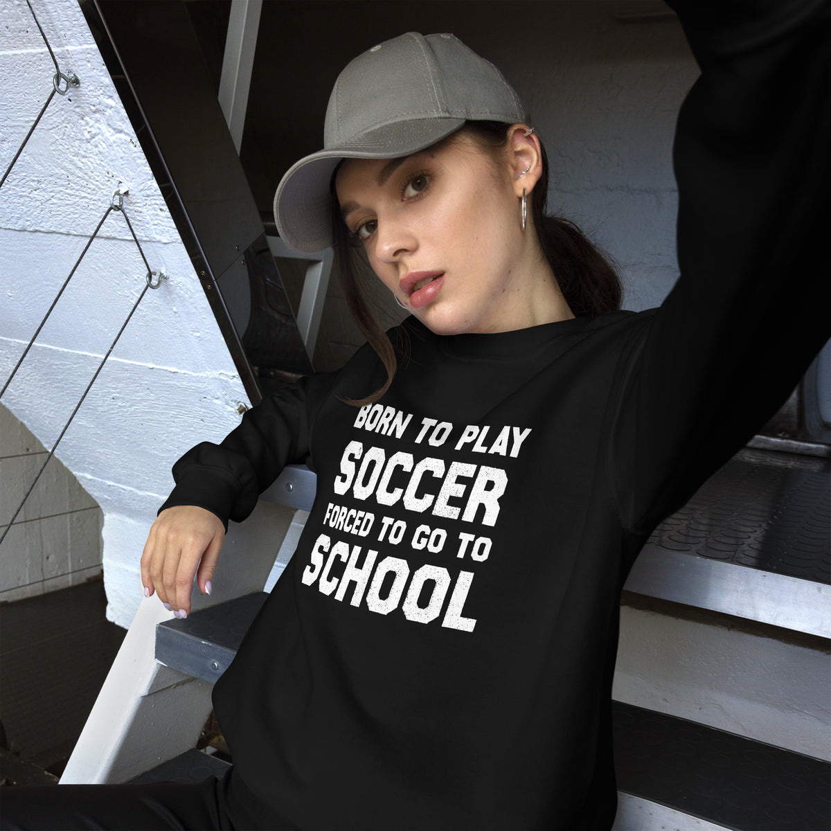 Born To Play Soccer Unisex Sweatshirt