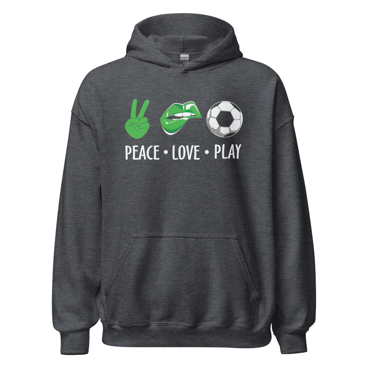 Peace Love Play Unisex Hoodie