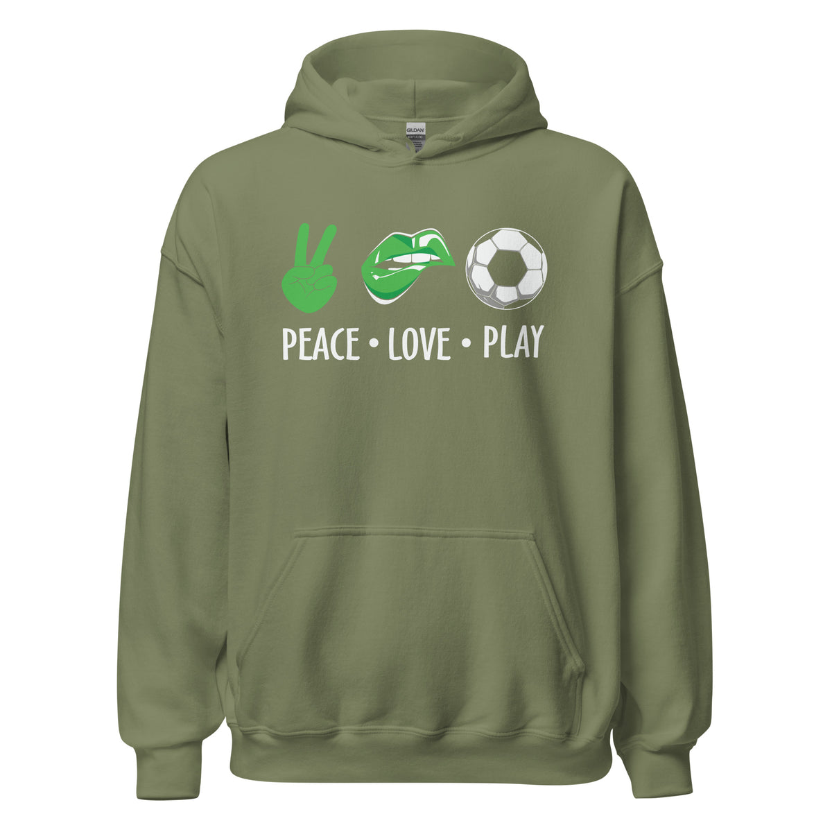 Peace Love Play Unisex Hoodie