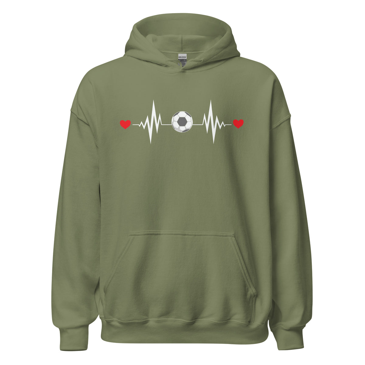 Soccer is My Heart Beat Unisex Hoodie