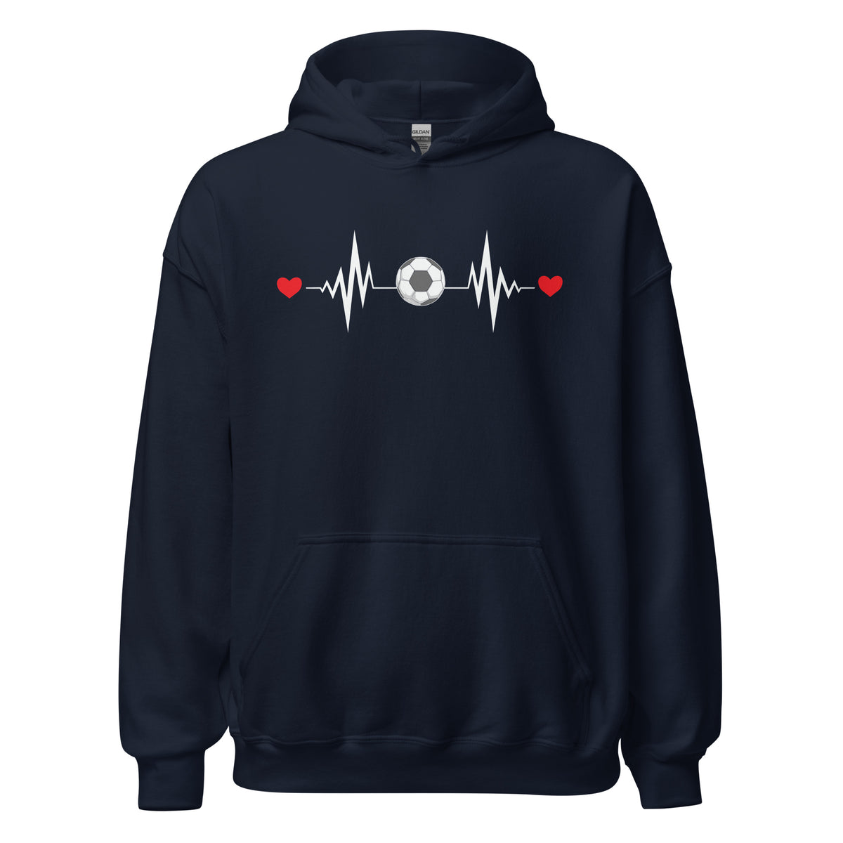 Soccer is My Heart Beat Unisex Hoodie