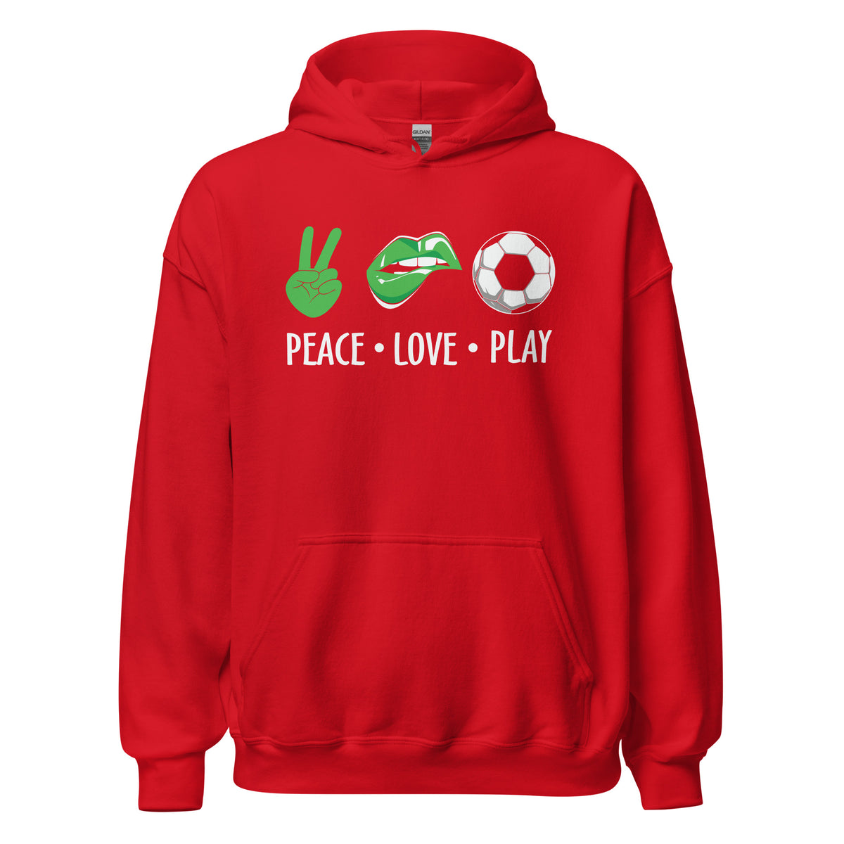 Peace Love Play Unisex Hoodie