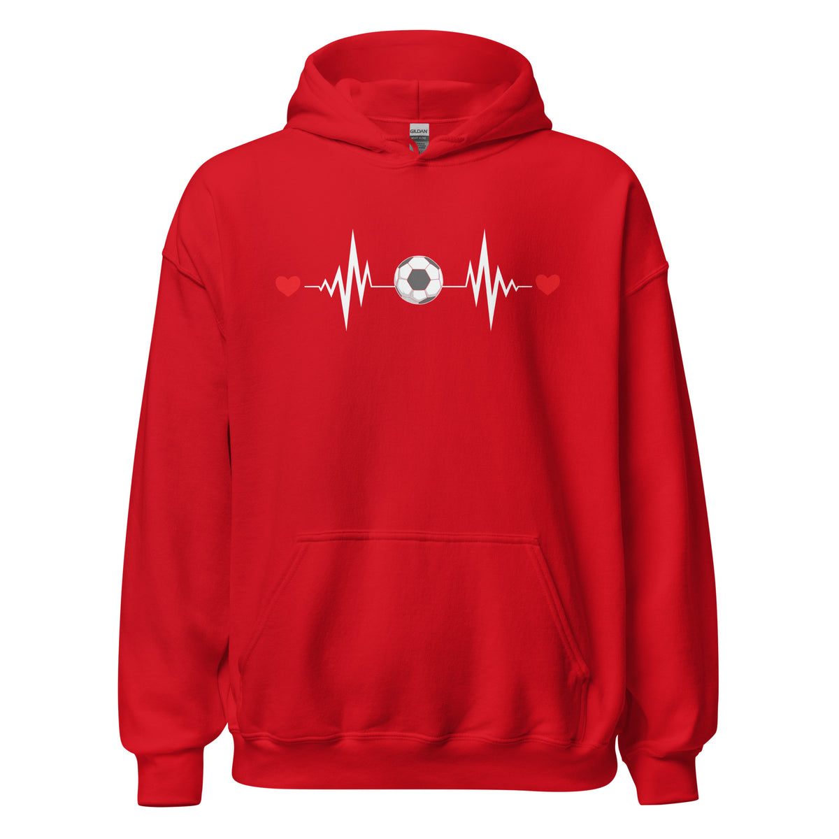 Soccer is My Heart Beat Unisex Hoodie